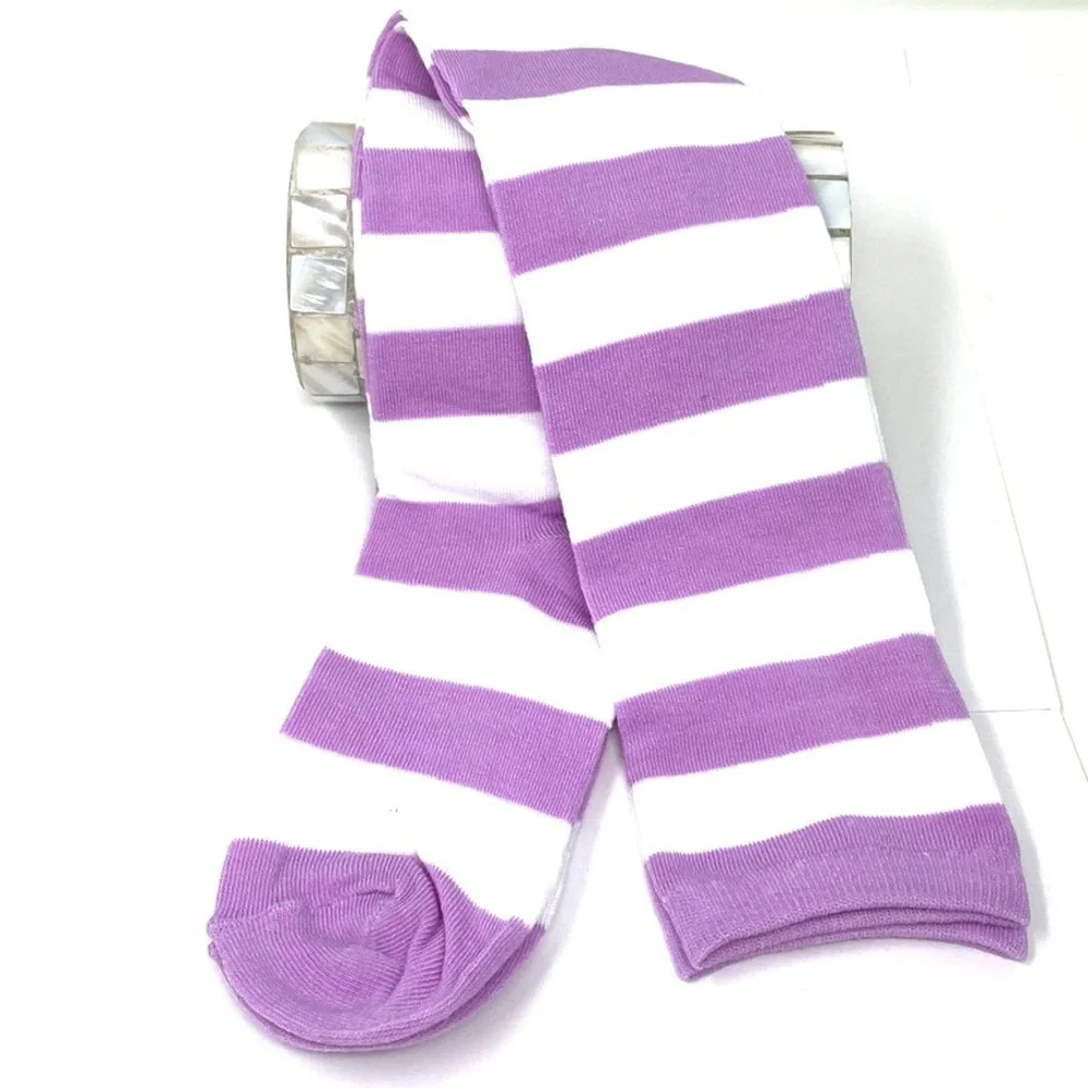Socks New Ladies Over the knee striped Long Socks